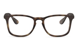 Shop Ray-Ban Unisex Square Eyeglasses in Havana online.