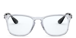 Shop Ray-Ban Unisex Square Eyeglasses in Transparent online.
