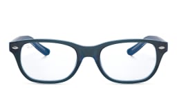 Shop Ray-Ban Junior Optics Kids Square Eyeglasses in Blue online.