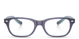 تسوق نظارات طبية أوبتيكس بإطار مربّع للأطفال راي بان جونيور بلون Top Blue & Violet & Light Blue أونلاين.