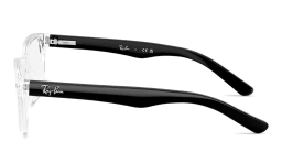 Shop Ray-Ban Junior Optics Kids Square Eyeglasses in Transparent online.