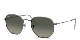 Shop Ray-Ban Hexagonal Flat Lenses Sunglasses in Gunmetal online.