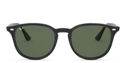 Shop Ray-Ban Unisex Round Sunglasses in Black online.