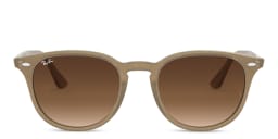 Shop Ray-Ban Unisex Round Sunglasses in Brown online.