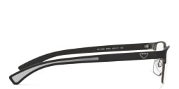 Shop Emporio Armani Rectangle Eyeglasses in Black online.