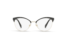 Shop MIU MIU Cat Eye Eyeglasses in Gold online.