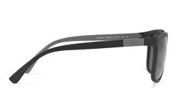 Shop Emporio Armani Square Sunglasses in Matte Black online.