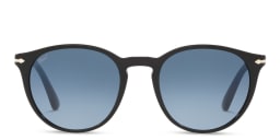 Shop PERSOL Round Sunglasses in Black online.