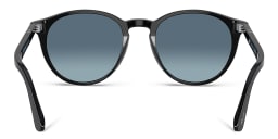 Shop PERSOL Round Sunglasses in Black online.
