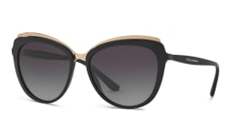 Shop Dolce & Gabbana Cat Eye Sunglasses in Black online.