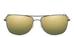 تسوق نظارة شمسية بإطار مربع للجنسين راي بان بلون Gunmetal أونلاين.