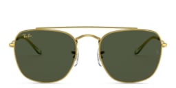 Shop Ray-Ban Square Sunglasses in Gold online.