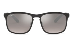 Shop Ray-Ban Square Sunglasses in Black online.