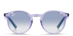 تسوق نظارة شمسية بإطار بانتوس لامع للصغار راي بان جونيور بلون Transparent Violet أونلاين.