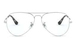 Shop Ray-Ban Pilot Optics Eyeglasses in Silver online.