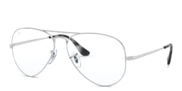 Shop Ray-Ban Pilot Optics Eyeglasses in Silver online.