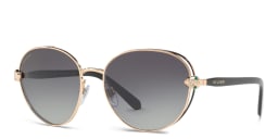 Shop BVLGARI Round Sunglasses in Pink Gold online.