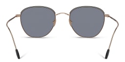 Shop GIORGIO ARMANI Square Sunglasses in Gold online.