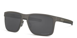 Shop Oakley HOLBROOK™ METAL Square Polarized Sunglasses in Matte Gunmetal online.