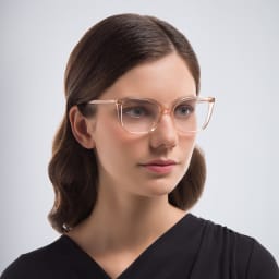 Shop GUCCI Cat-Eye Eyeglasses in Nude online.