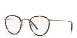 Shop OLIVER PEOPLES Round Eyeglasses in Vintage DTB-Antique Gold online.