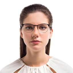 Shop Ray-Ban Unisex Panthos Eyeglasses in Black On Gold online.