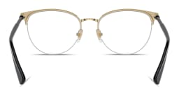 تسوق نظارات طبية غريكا بإطار نصفي طراز كات آي فيرزاتشي بلون Black On Pale Gold أونلاين.