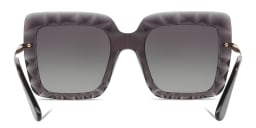Shop Dolce & Gabbana Square Sunglasses in Transparent Grey online.