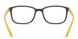 تسوق نظارات طبية بإطار مستطيل واسع برادا لينيا روسا بلون Matte Black أونلاين.