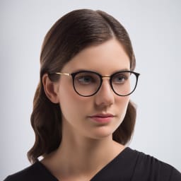 Shop Ray-Ban Panthos Eyeglasses in Black online.