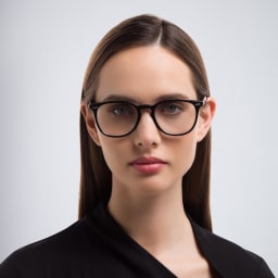 Shop Ray-Ban Optics Unisex Panthos Eyeglasses in Black online.