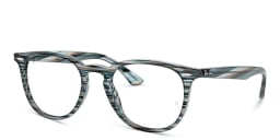 Shop Ray-Ban Unisex Panthos Eyeglasses in Blue online.