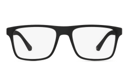 تسوق نظارة طبية مستطيلة امبوريو أرماني بلون Matte Black أونلاين.