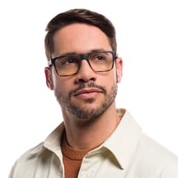 Shop Emporio Armani Rectangle Eyeglasses in Matte Havana online.