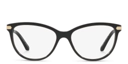 Shop BURBERRY Square Eyeglasses in Black online.