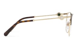 تسوق نظارة طبية دائرية بولغري بلون Brown/Pale Gold أونلاين.
