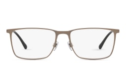 Shop GIORGIO ARMANI Rectangle Eyeglasses in Bronze online.