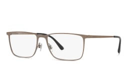 Shop GIORGIO ARMANI Rectangle Eyeglasses in Bronze online.