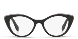 Shop MIU MIU Cat-Eye Eyeglasses in Black online.
