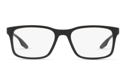 Shop Prada Linea Rossa Pillow Eyeglasses in Black online.