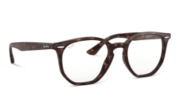 Shop Ray-Ban Unisex Irregular Eyeglasses in Havana online.