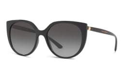 Shop Dolce & Gabbana Cat Eye Sunglasses in Black online.