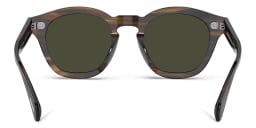 Shop OLIVER PEOPLES Unisex Round Sunglasses in Bark online.