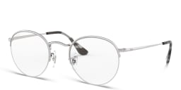 Shop Ray-Ban Round Gaze Unisex Eyeglasses in Silver online.