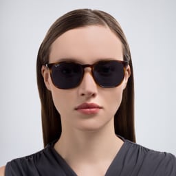 Shop Ray-Ban Unisex Square Sunglasses in Havana online.
