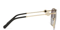 تسوق نظارة شمسية كات آي بنصف إطار بولغري بلون Black/Pale Gold أونلاين.