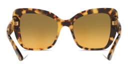 Shop Dolce & Gabbana Cat Eye Sunglasses in Yellow Havana online.