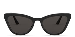 Shop PRADA Cat Eye Sunglasses in Shiny Black online.