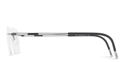 Shop Silhouette Rimless Square Eyeglasses in Grey online.