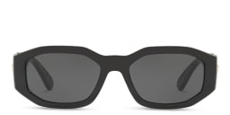 Shop VERSACE Medusa Biggie Sunglasses in Black online.
